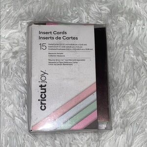 Cricut Joy Insert Cards in Pastel and Metallic Shades
